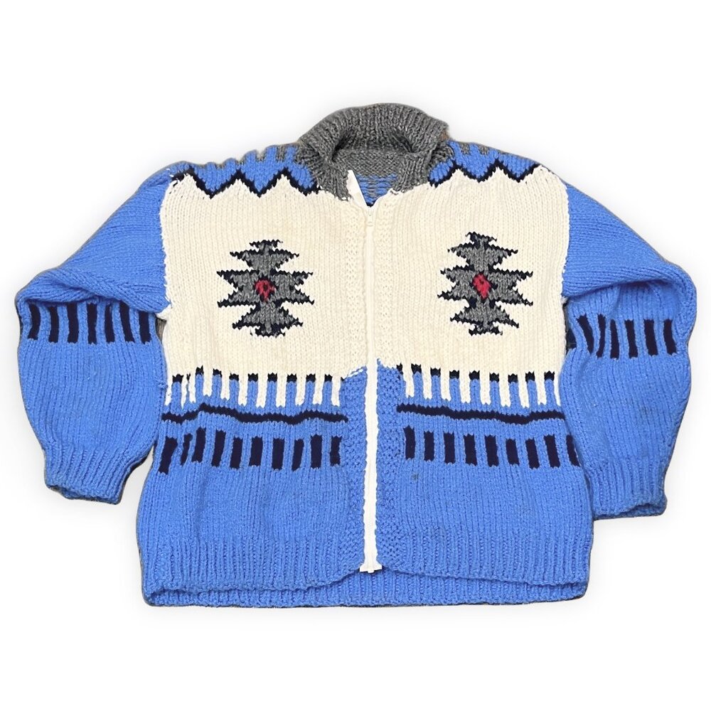 2XL | Vintage Hand Knit Jacquard Sweater